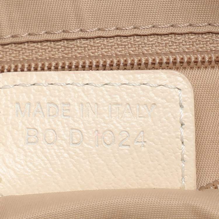 Pre Owned Dior Beige/Cream Diorissimo Canvas and Leather Crossbody Bag