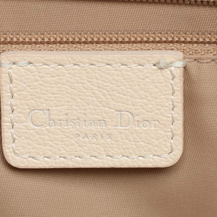 Pre Owned Dior Beige/Cream Diorissimo Canvas and Leather Crossbody Bag
