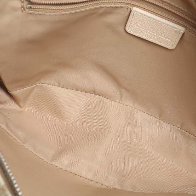 Pre Owned Dior Beige/Cream Diorissimo Canvas and Leather Crossbody Bag