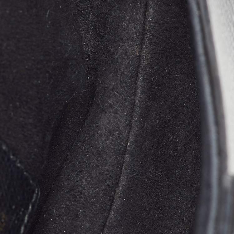 Pre Owned Dior Black Leather Mini Saddle Bag