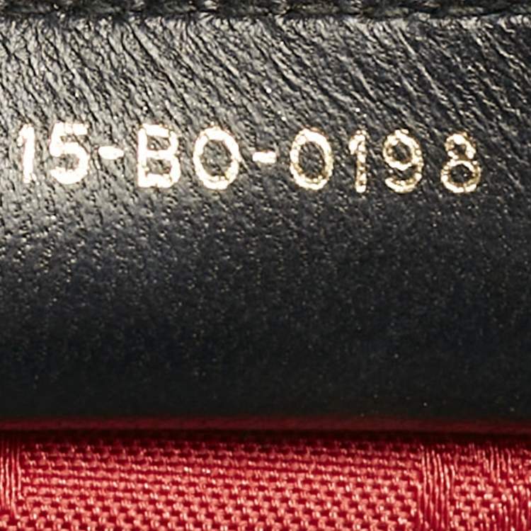 Pre Owned Dior Black Cannage Leather Medium Lady Dior Tote