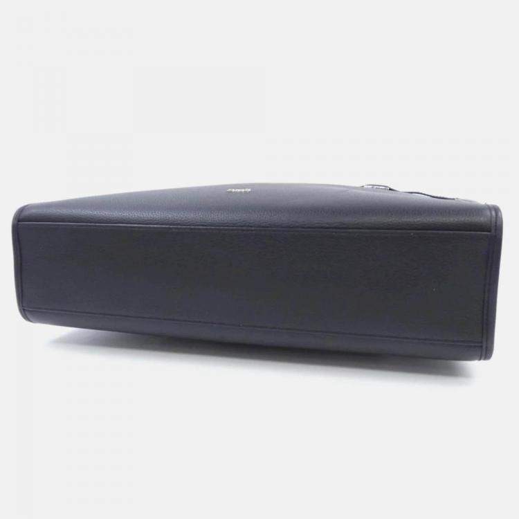 Pre Owned Dior Black Leather Tote Bag