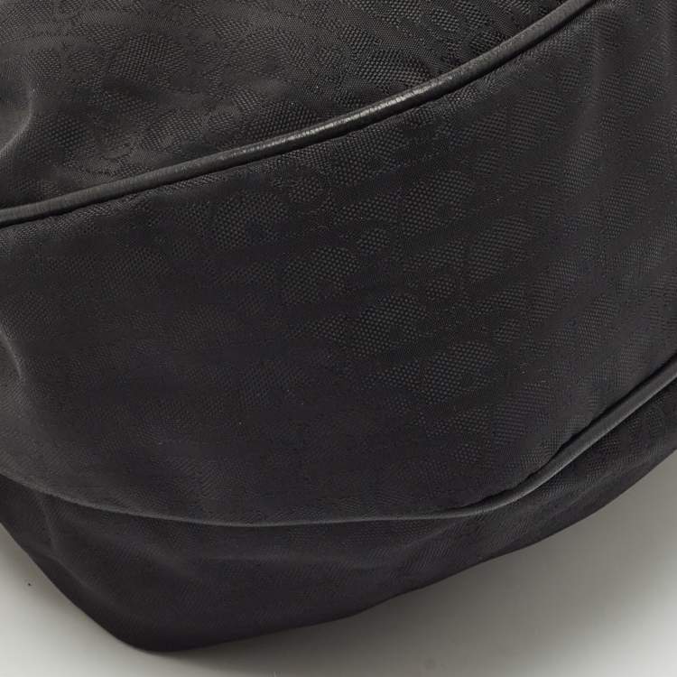 Pre Owned Dior Black Diorissimo Nylon Lovely Hobo