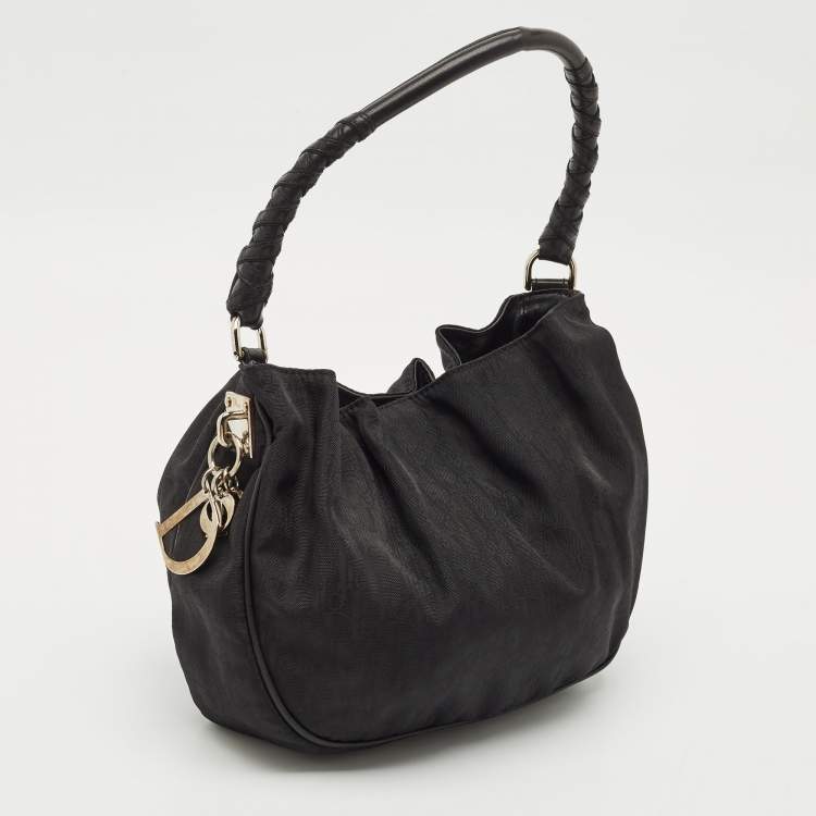 Pre Owned Dior Black Diorissimo Nylon Lovely Hobo