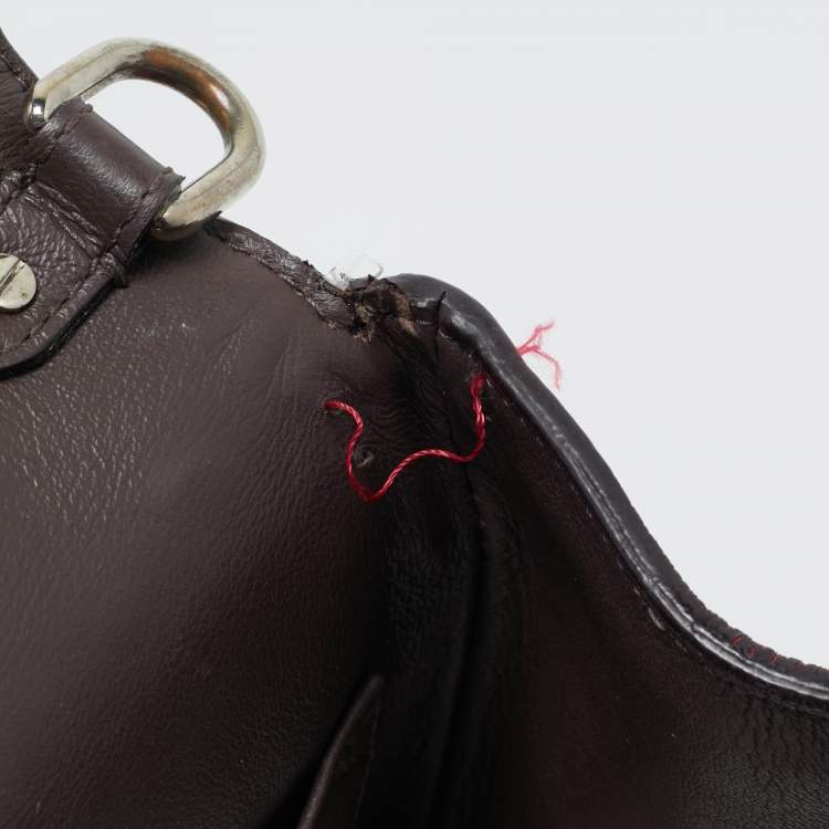 Pre Owned Dior Red Leather Small Be Dior Flap Top Handle Bag