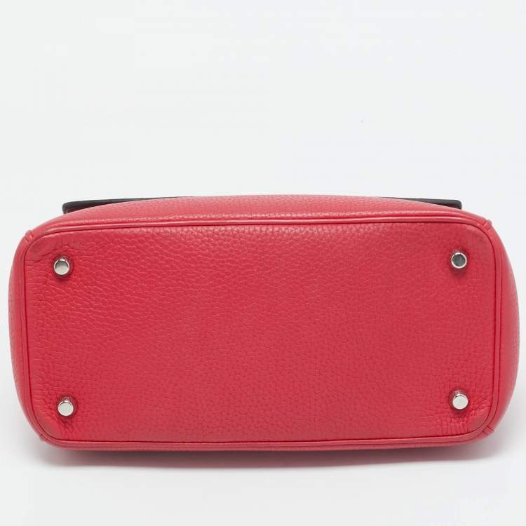 Pre Owned Dior Red Leather Small Be Dior Flap Top Handle Bag