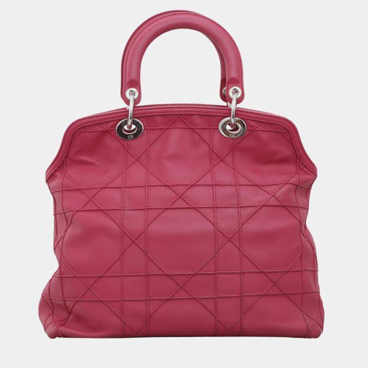 Pre Owned Dior Granville Pink Tote Bag