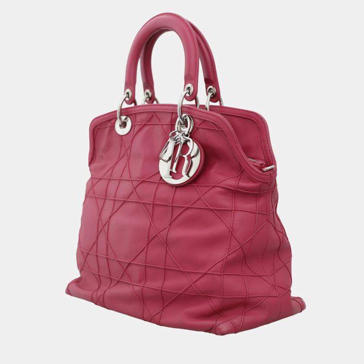 Pre Owned Dior Granville Pink Tote Bag