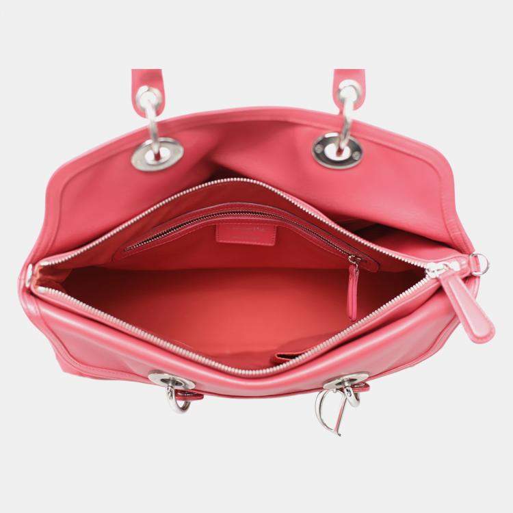 Pre Owned Dior Granville Red Tote Bag