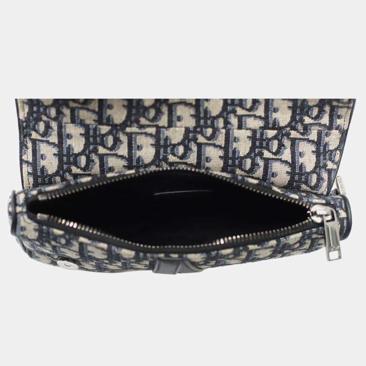 Pre Owned Dior Oblique Mini Saddle Bag