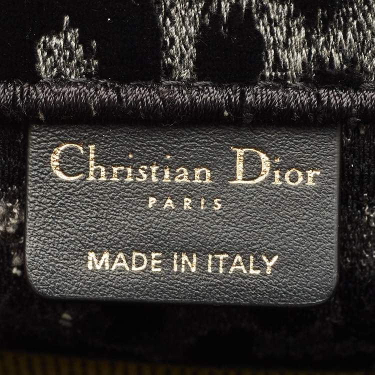 Pre Owned Dior Multicolor Leopard Velvet and Canvas Medium Book Tote