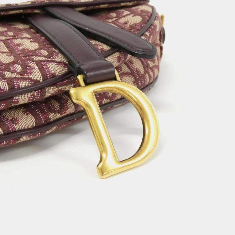 Pre Owned Christian Dior Saddle Dior Oblique Handbag