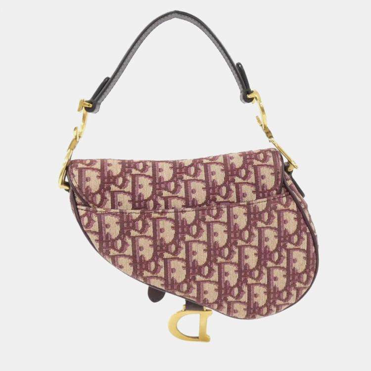 Pre Owned Christian Dior Saddle Dior Oblique Handbag