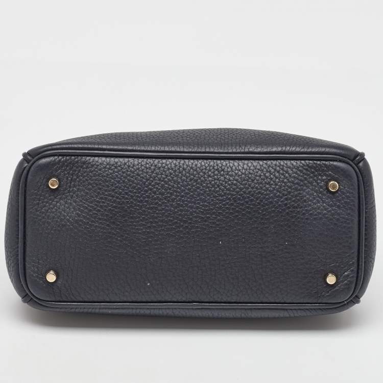 Pre Owned Dior Black Leather Mini Diorissimo Tote