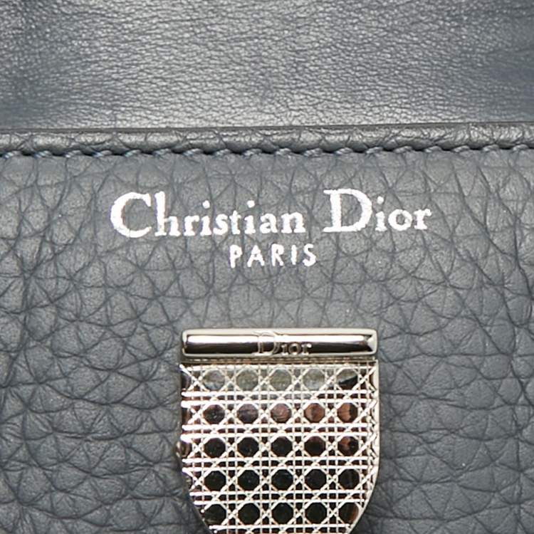 Pre Owned Dior Grey Leather Mini Diorever Top Handle Bag