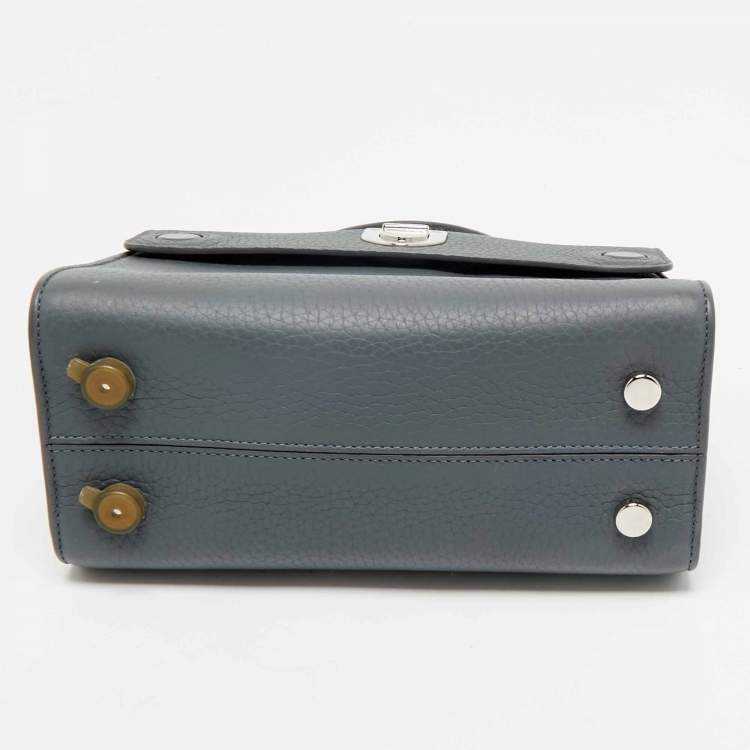 Pre Owned Dior Grey Leather Mini Diorever Top Handle Bag