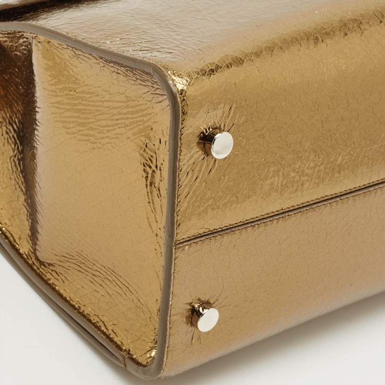 Pre Owned Dior Tricolor Crinkled Leather Medium Diorever Top Handle Bag