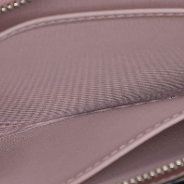 مملوكة مسبقًا Dior Black/Pink Leather Addict Rendez-Vous Clutch Bag