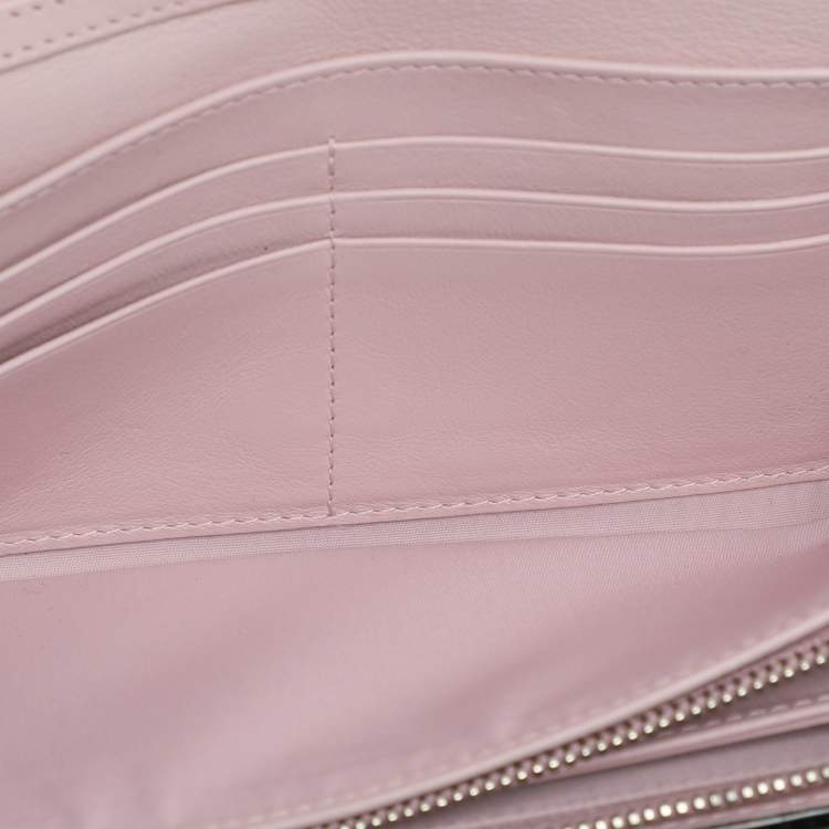 مملوكة مسبقًا Dior Black/Pink Leather Addict Rendez-Vous Clutch Bag