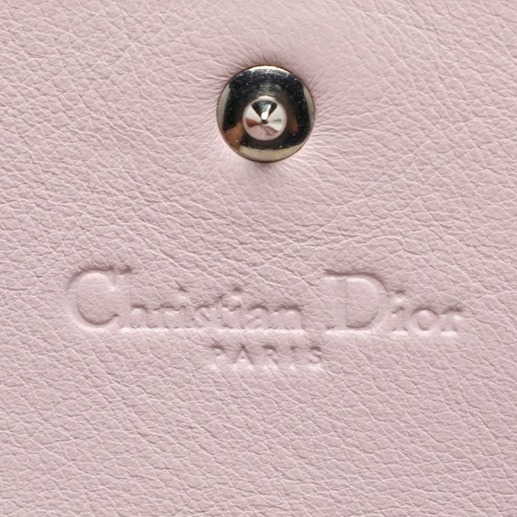 مملوكة مسبقًا Dior Black/Pink Leather Addict Rendez-Vous Clutch Bag