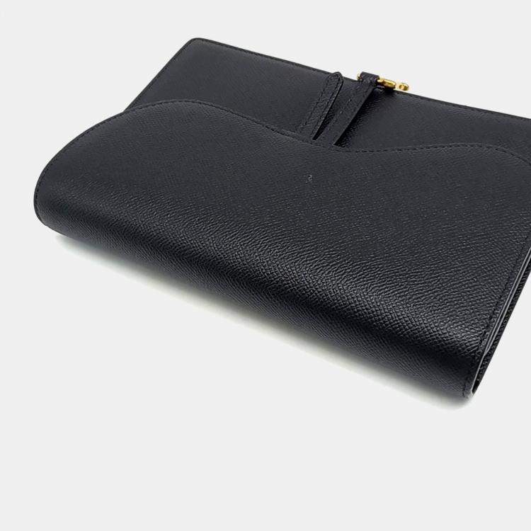 Pre Owned Dior Black Leather Saddle Chain Crossbody Bag