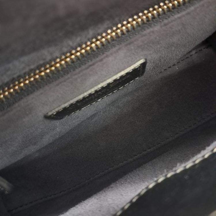 Pre Owned Dior Metallic Leather Lady Mini Bag 