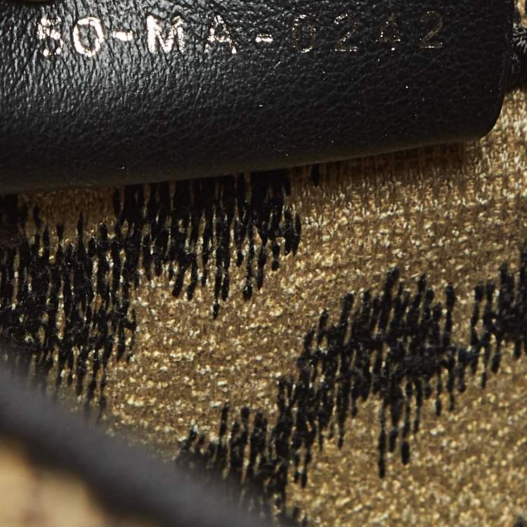 Pre Owned Dior Beige/Black Leopard Print Canvas Diorcamp Bag