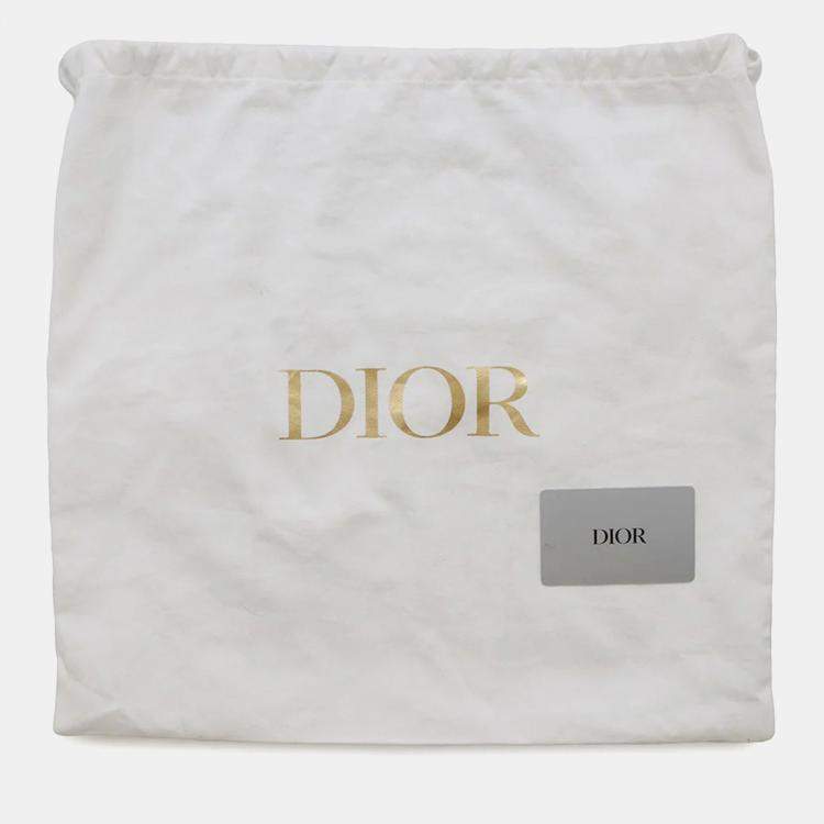 Pre Owned Dior Essential Small Black Leather Tote Bag