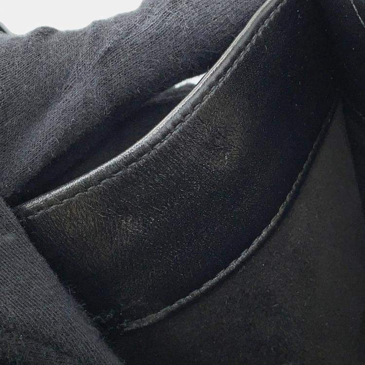 Pre Owned Dior Essential Small Black Leather Tote Bag