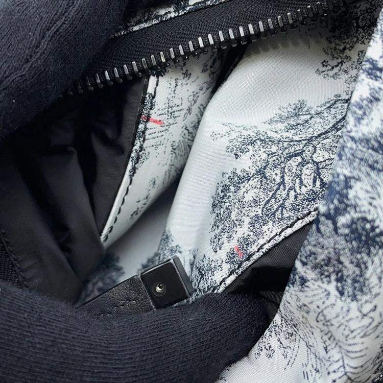 Pre Owned Dior Dior Travel Small White/Navy Nylon Backpack