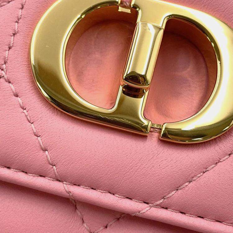 Pre Owned Dior Miss Caro Pink Leather Chain Shoulder Bag