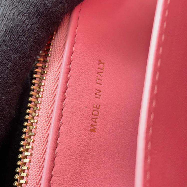 Pre Owned Dior Miss Caro Pink Leather Chain Shoulder Bag