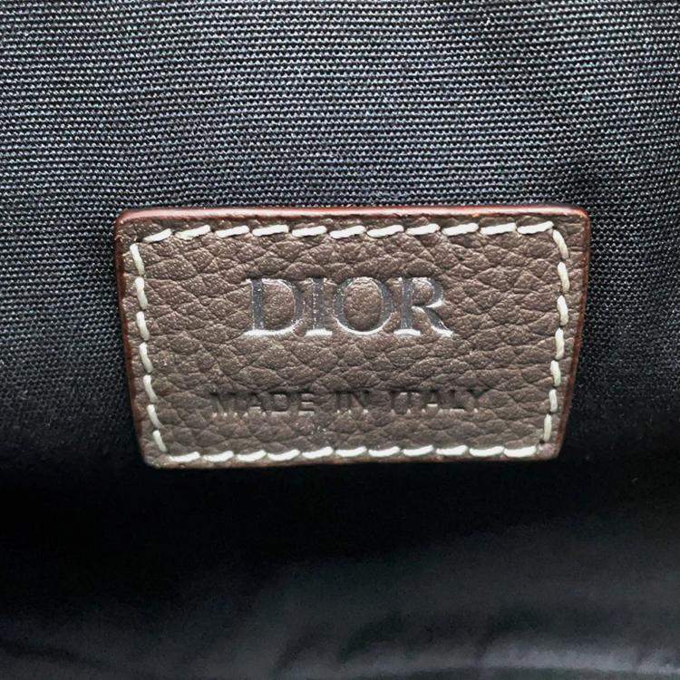 Pre Owned Dior Saddle Bag Dark Brown1Adpo093Ykk Leather