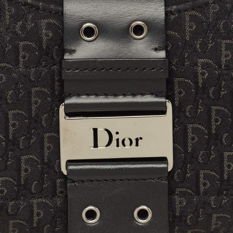Pre Owned Dior Black Diorissimo Canvas Street Chic Hobo