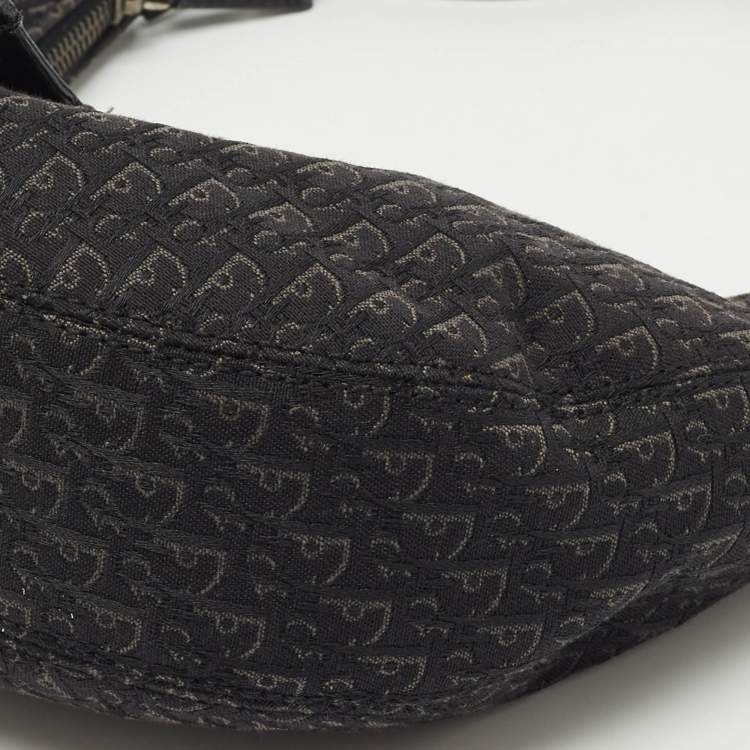 Pre Owned Dior Black Diorissimo Canvas Street Chic Hobo
