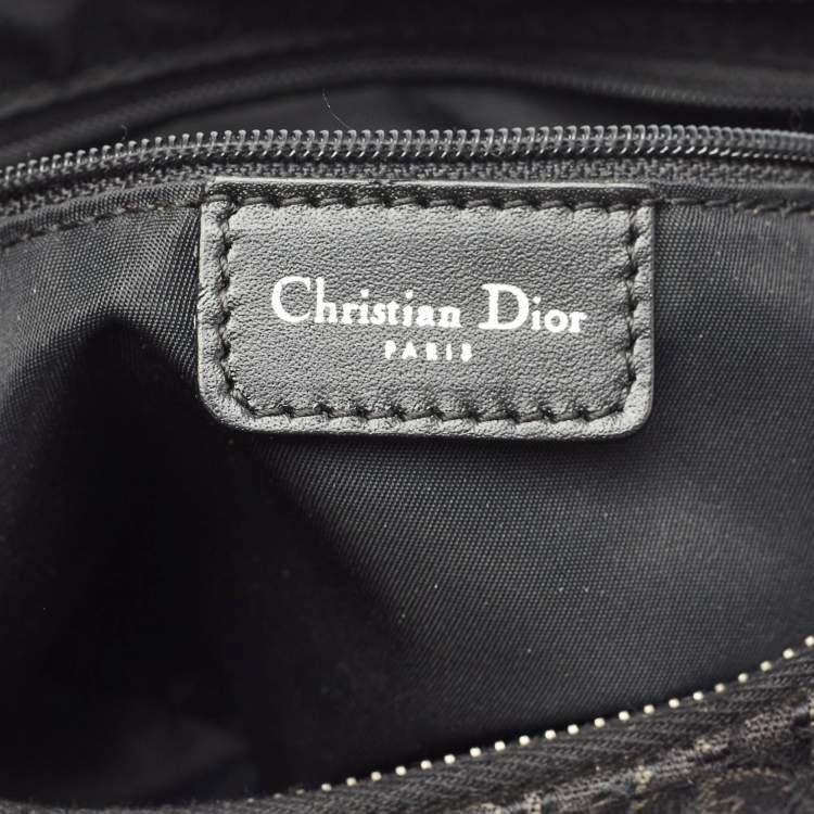 Pre Owned Dior Black Diorissimo Canvas Street Chic Hobo