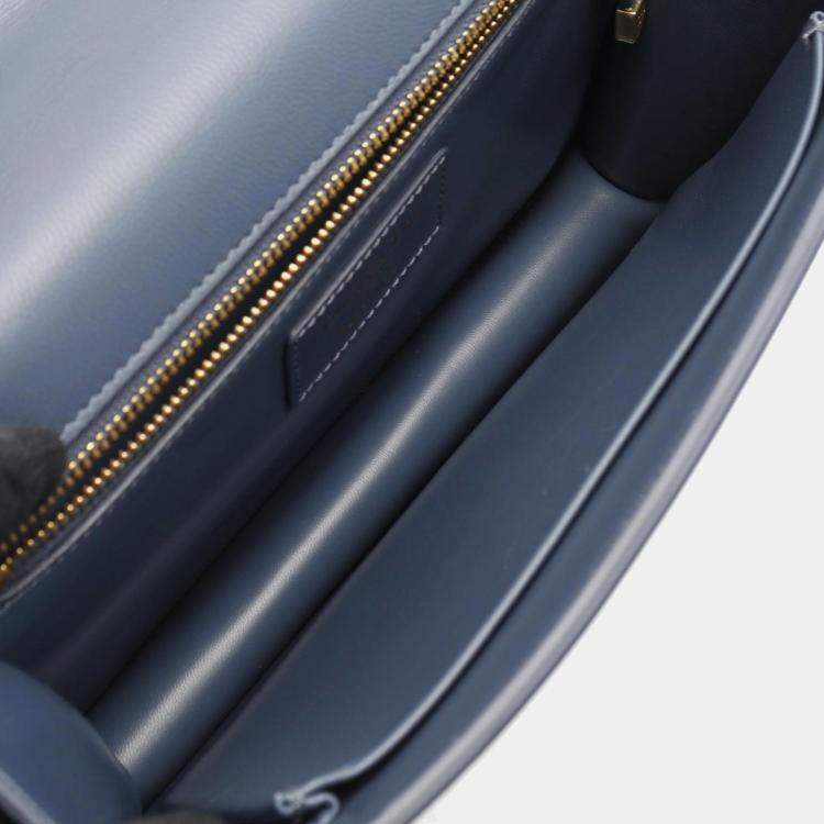 Pre Owned Dior Blue Leather 30 Montaigne Flap