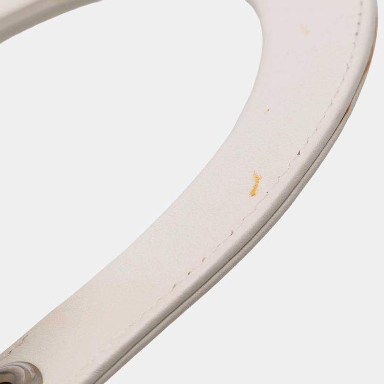 Pre Owned Dior White Medium Lambskin Paradise Lady Dior