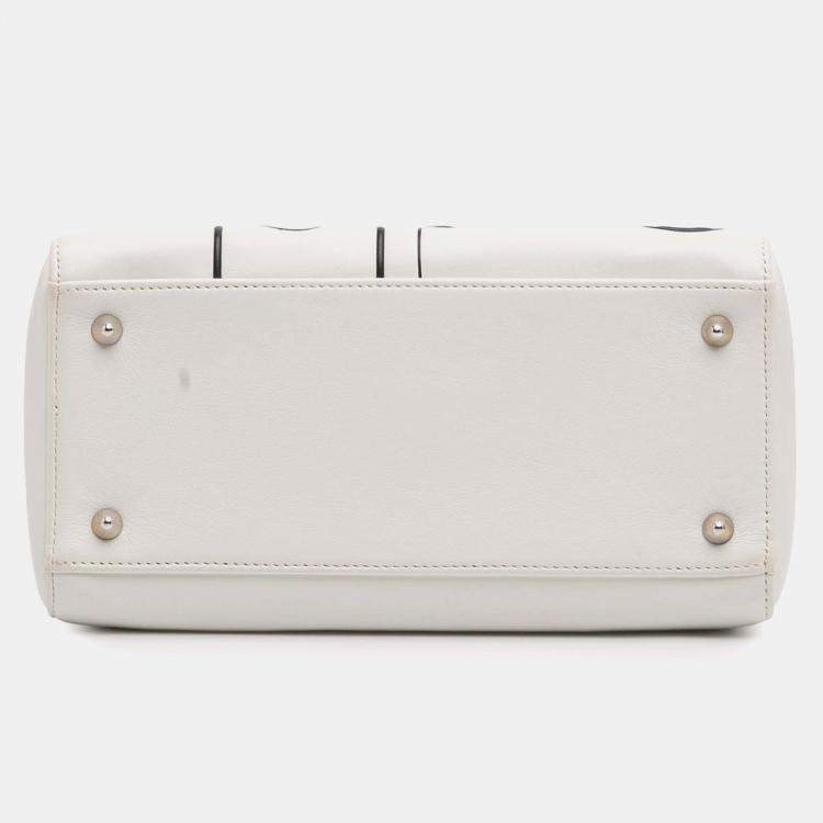Pre Owned Dior White Medium Lambskin Paradise Lady Dior