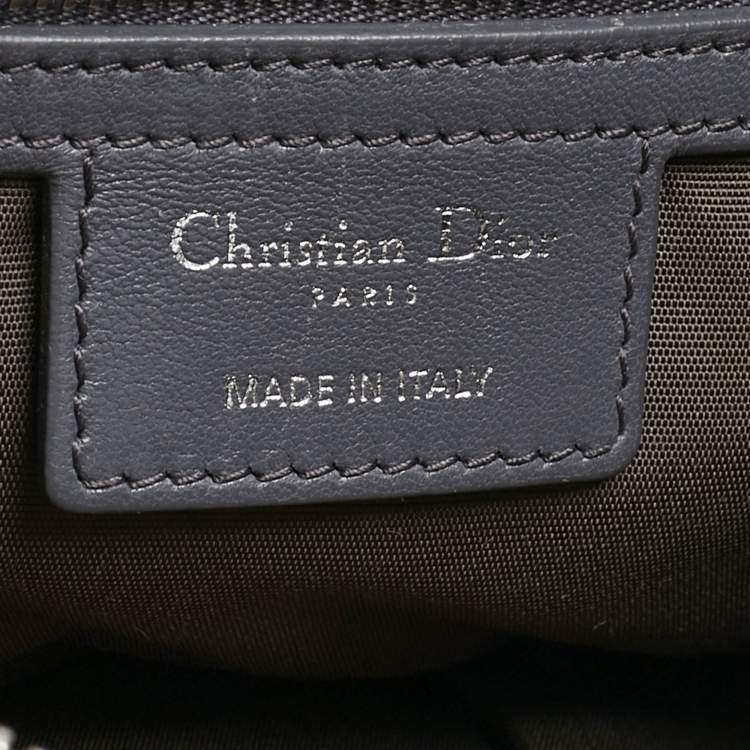Pre Owned Dior Grey Cannage Leather Granville Tote 