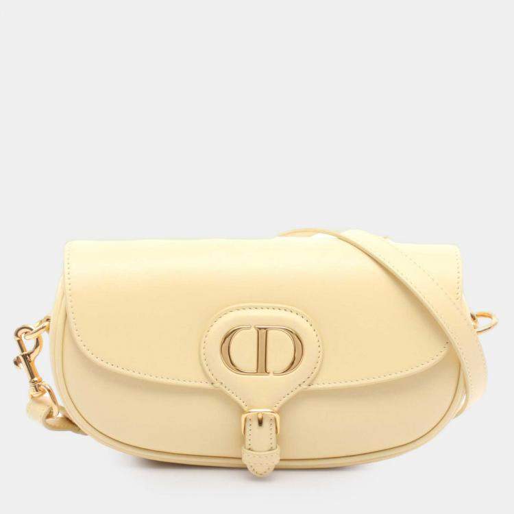Pre Owned Dior Yellow Calfskin Bobby East West Crossbody