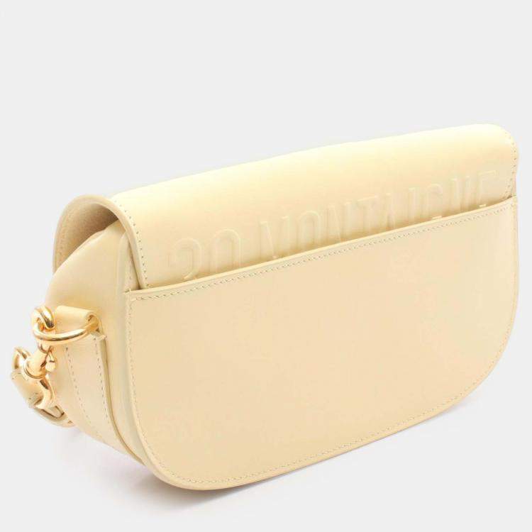 Pre Owned Dior Yellow Calfskin Bobby East West Crossbody