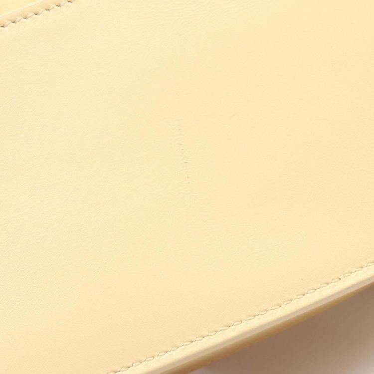 Pre Owned Dior Yellow Calfskin Bobby East West Crossbody