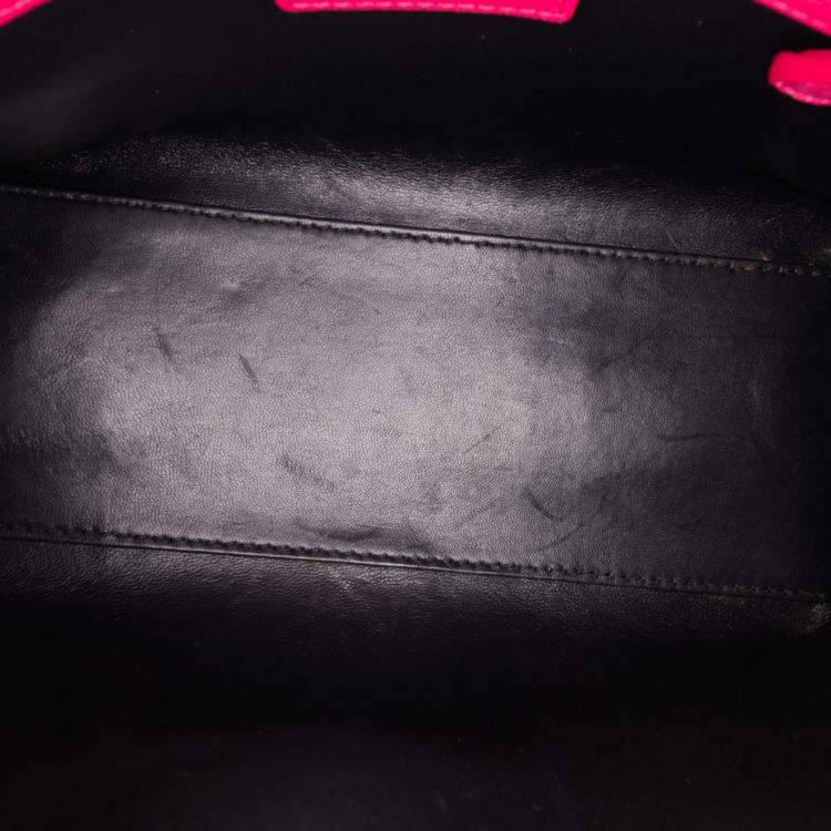 Pre Owned Dior Pink Medium Tweed Lady Dior