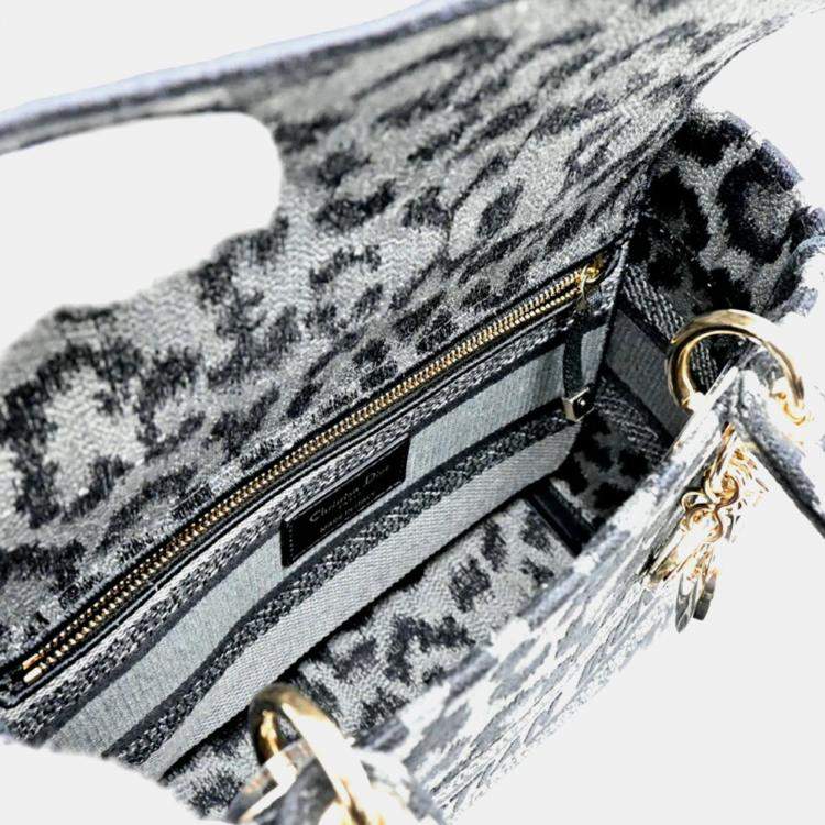 Pre Owned Dior Lady Dior Muticolor Canvas Tote Bag