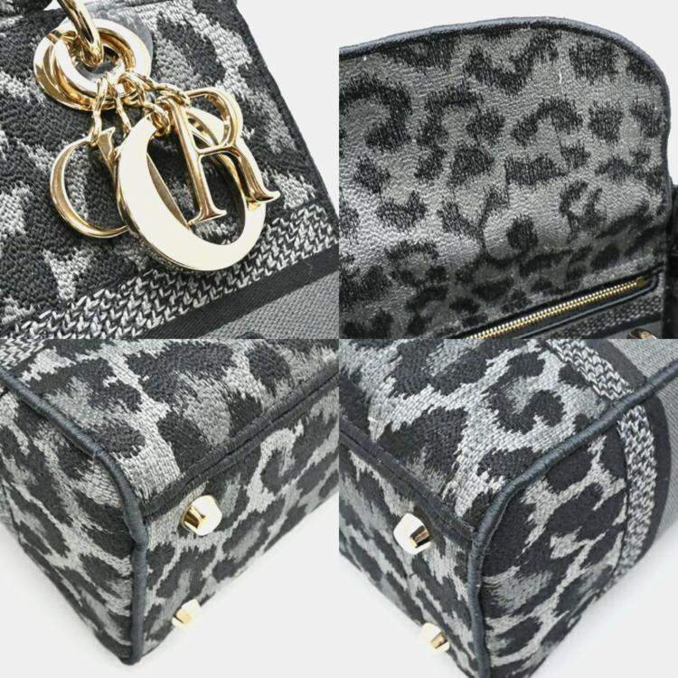 Pre Owned Dior Lady Dior Muticolor Canvas Tote Bag