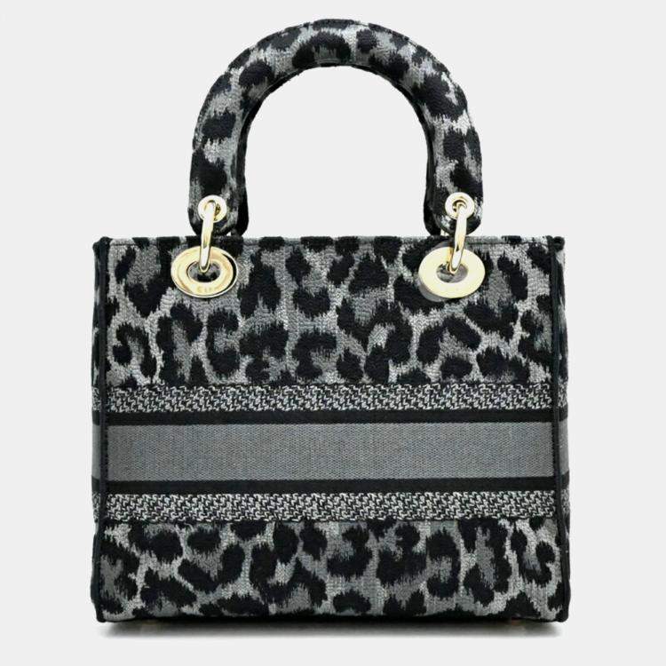 Pre Owned Dior Lady Dior Muticolor Canvas Tote Bag