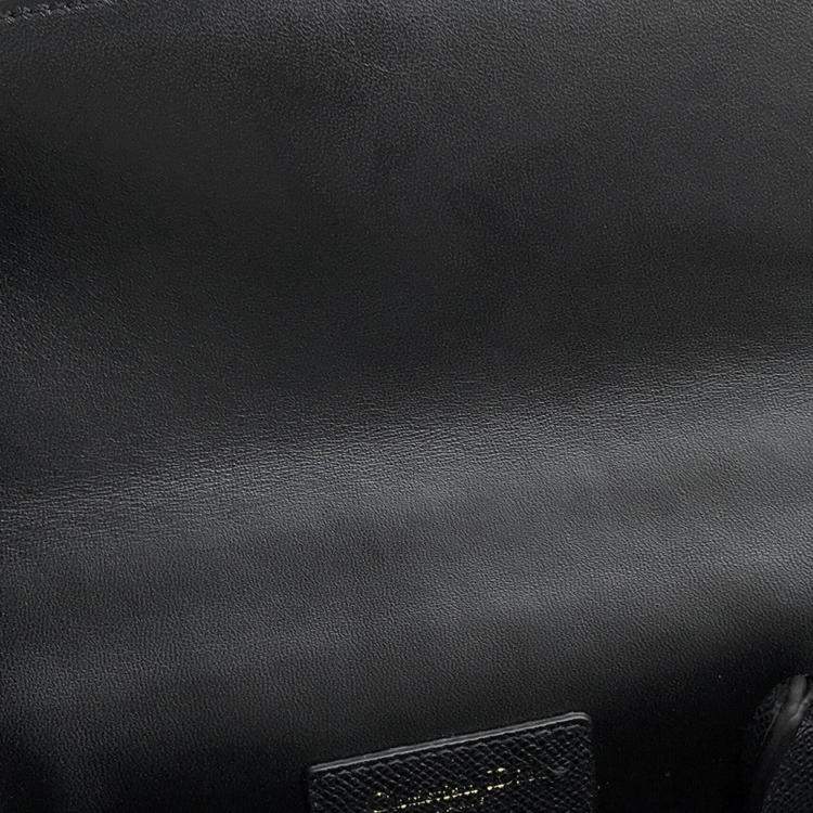 Pre Owned Dior Montaigne 30 Black Leather Shoulder Bag