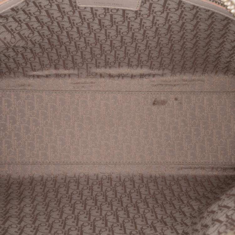 Pre Owned Dior Purple Large Lambskin Cannage Lady Dior