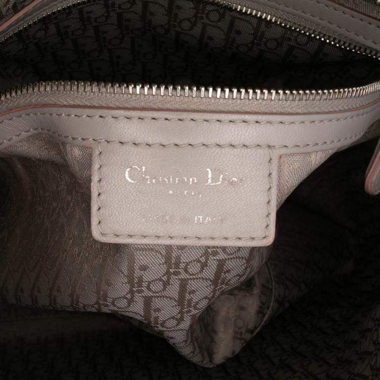 Pre Owned Dior Purple Large Lambskin Cannage Lady Dior